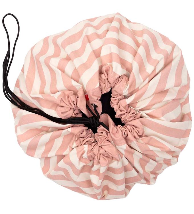 Play&Go 2-i-1 Legetæppe Stripes Pink
