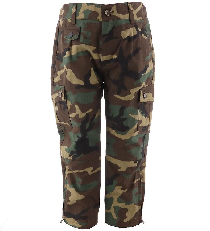 Dolce & Gabbana Bukser - Reborn To Live - Armygrøn Camouflage