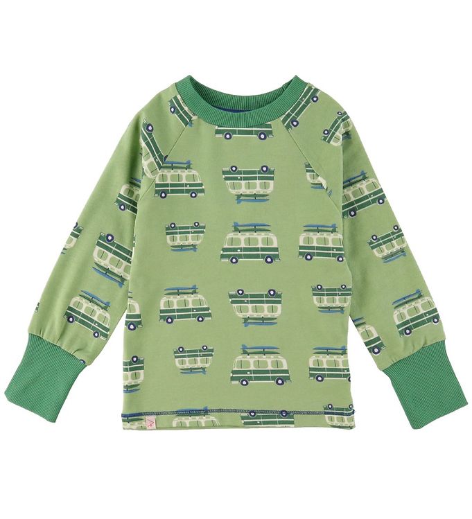 Image of AlbaBaby Bluse - Lets Climb The Trees - Green On The Road - 3 år (98) - AlbaBaby Bluse (253385-2878605)