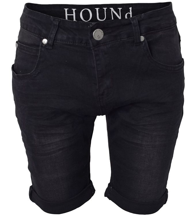 Hound Shorts  Straight  Black Denim