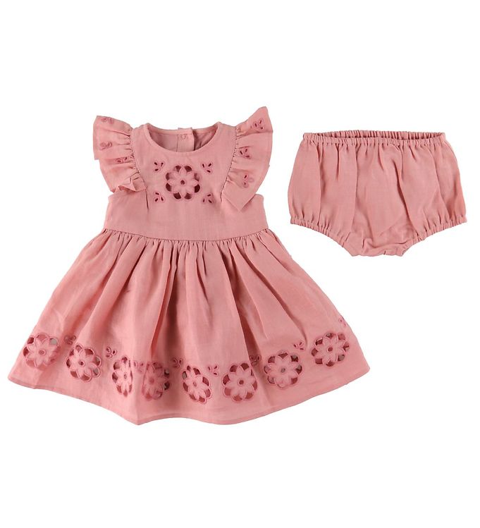 7: Stella McCartney Kids Kjole - Rosa m. Flæser/Blonder