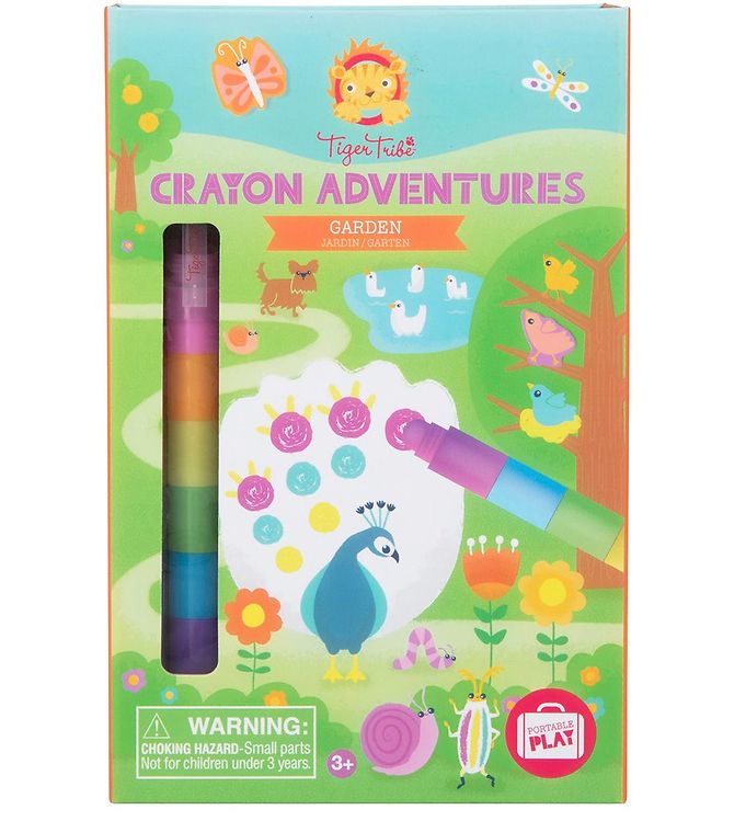 Tiger Tribe Farvesæt - Crayon Adventures - Garden