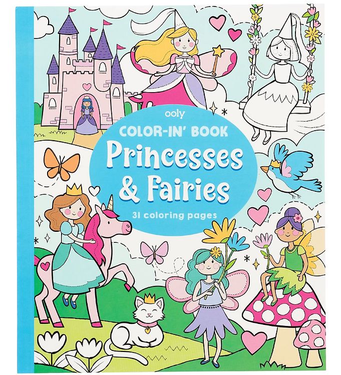 4: Ooly Malebog - 31 sider - Princesses & Fairies