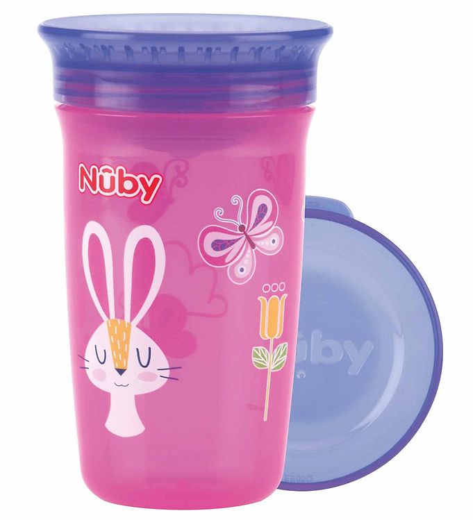 Nuby Drikkekop - 300ml - Pink m. Print