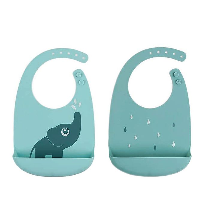 Done by Deer Silicone Hagesmæk 2-pak Elphee Blue