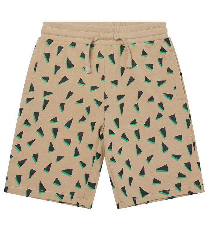 Stella Mccartney Kids Sweatshorts Beige/sort M. Print