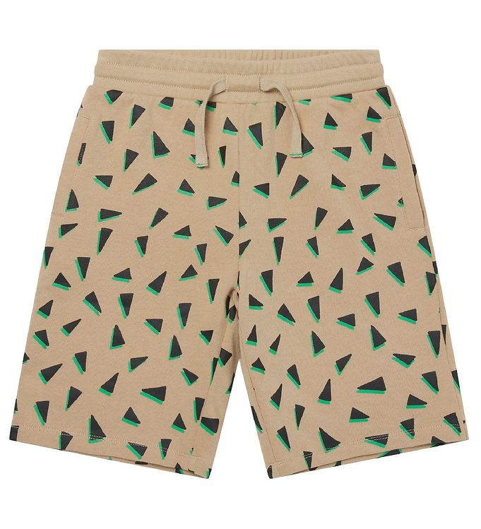 6: Stella McCartney Kids Sweatshorts - Beige/Sort m. Print