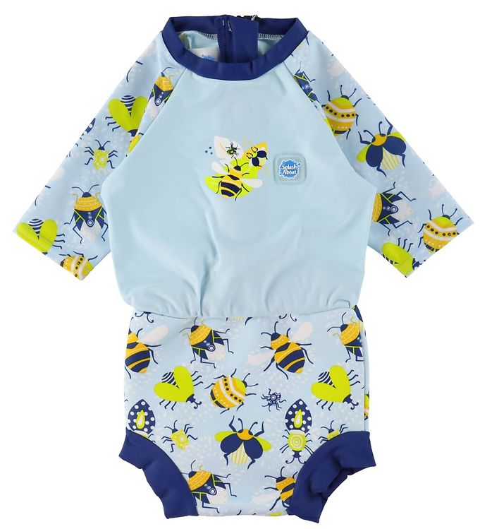 UV dragt m. blebadebukser fra Splash About - Happy Nappy Sunsuit - Bugs Life