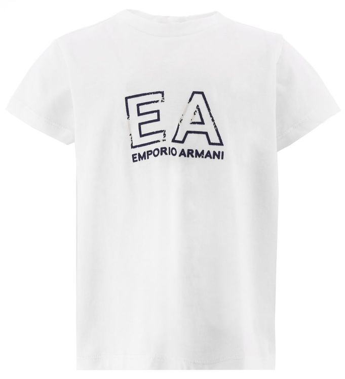 Emporio Armani T Shirt Hvid M. Print