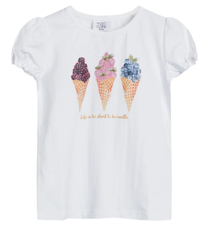 6: Hust and Claire T-Shirt - Ayla - White