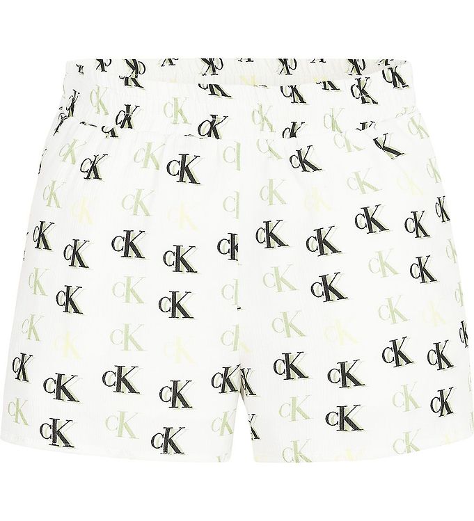 11: Calvin Klein Shorts - Monogram - Hvid/Grøn