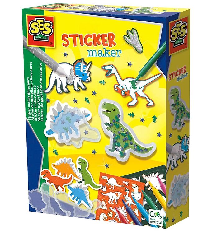 SES Creative Lav Selv Klistermærker - Dinosaurer
