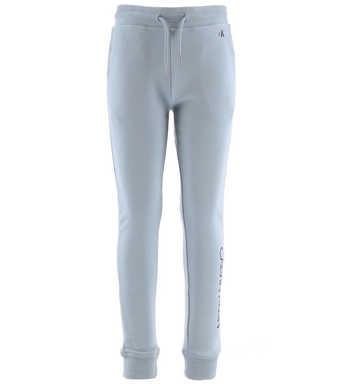 Image of Calvin Klein Sweatpants - Institutional - Muted Aqua - 10 år (140) - Calvin Klein Bukser - Jogging (259427-3058045)