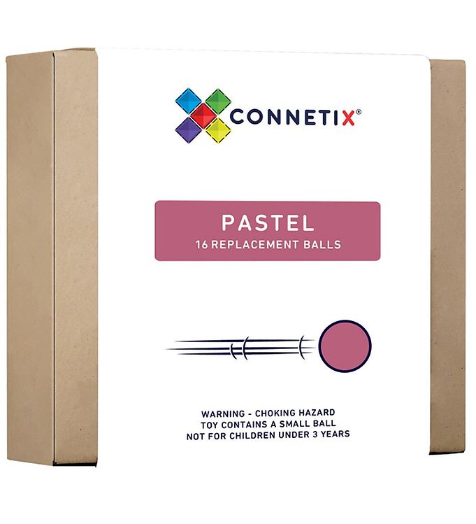 Image of Connetix Kugler - 16 stk. - Pastel Replacement - OneSize - Connetix Kuglebane (259843-3070701)