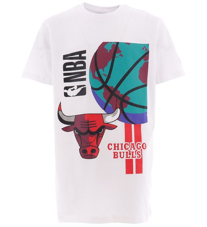 Image of New Era T-Shirt - NBA Ball Globe - Hvid - XS - Xtra Small - New Era T-Shirt (260915-3111352)