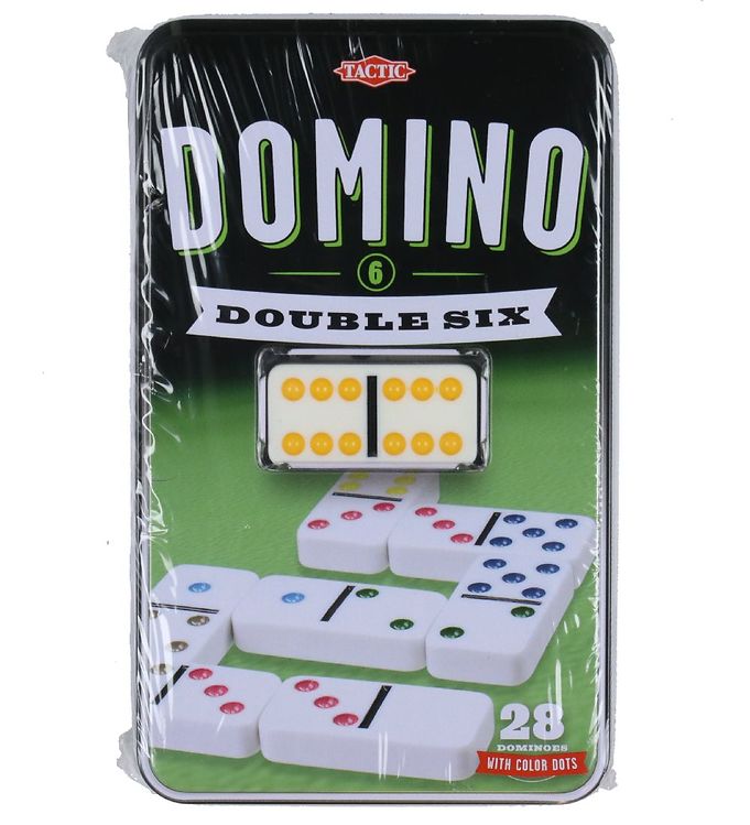 Image of TACTIC Spil - Domino Double Six - OneSize - TACTIC Spil (261305-3167430)