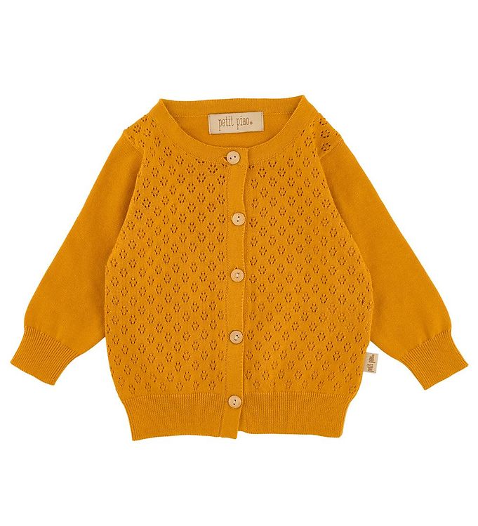 #3 - Petit Piao Cardigan - Strik - Pattern - Yellow Sun