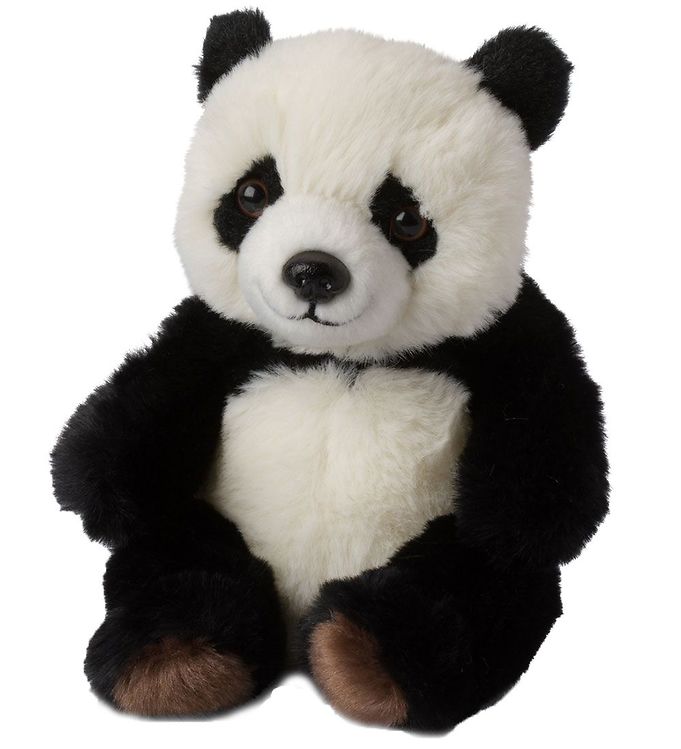 Image of Bon Ton Toys Bamse - 22 cm - WWF - Sitting Panda - Sort/Hvid - OneSize - Bon Ton Toys Bamse (262244-3390534)