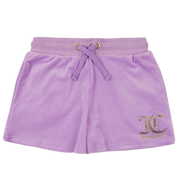 Image of Juicy Couture Shorts - Velour - Lavendel - 10-11 år (140-146) - Juicy Couture - Kids Shorts (262436-3404496)