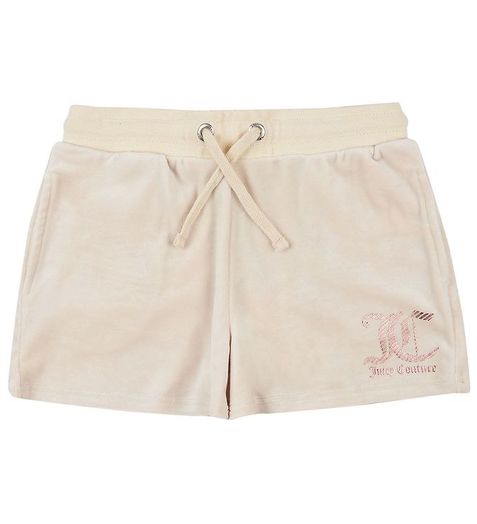 Image of Juicy Couture Shorts - Velour - Vanilla Ice - 7-8 år (122-128) - Juicy Couture - Kids Shorts (262446-3404581)