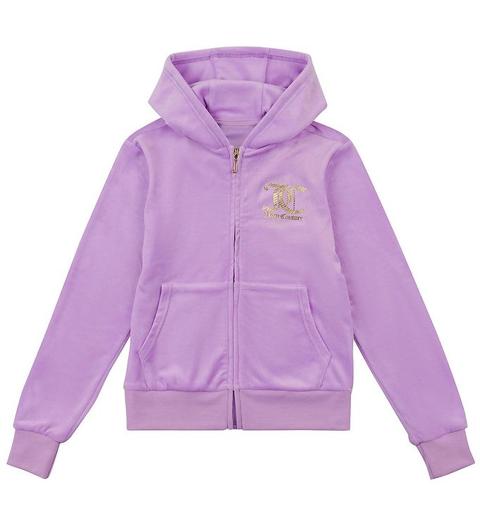 Image of Juicy Couture Cardigan - Velour - Lavendel - 12-13 år (152-158) - Juicy Couture - Kids Cardigan (262462-3404955)