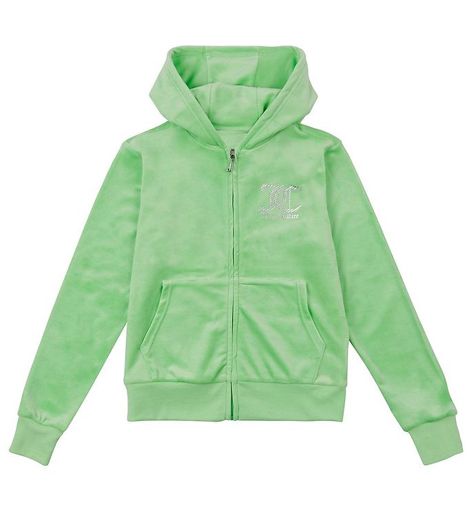 Image of Juicy Couture Cardigan - Velour - Green Ash - 14-15 år (164-170) - Juicy Couture - Kids Cardigan (262463-3404994)