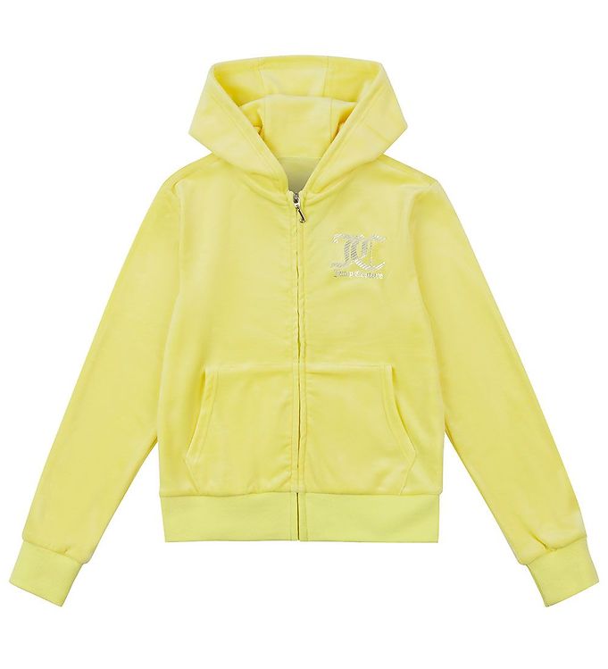 Image of Juicy Couture Cardigan - Velour - Yellow Pear - 15-16 år (170-176) - Juicy Couture - Kids Cardigan (262468-3405023)