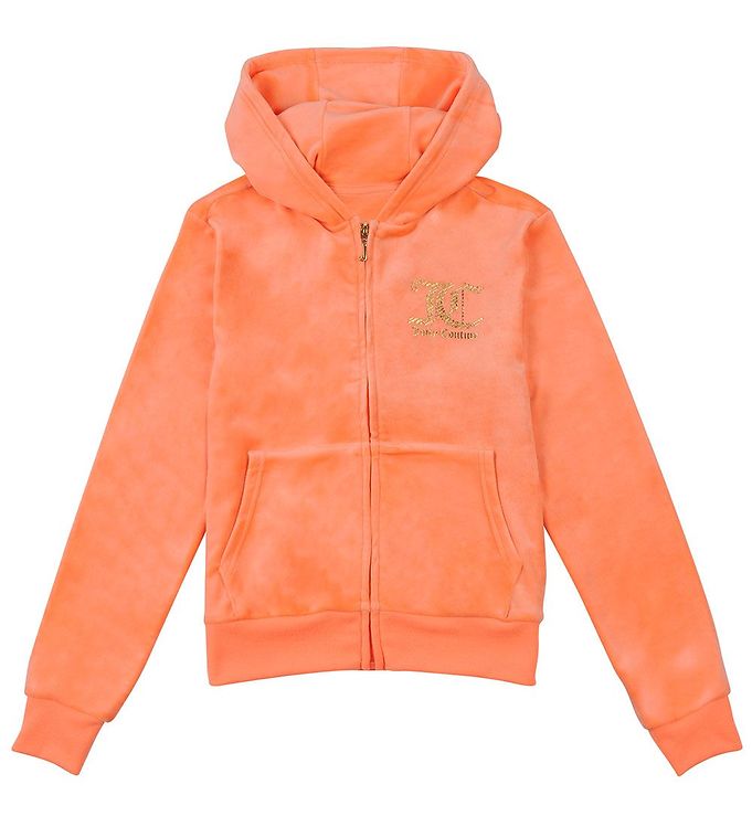 Image of Juicy Couture Cardigan - Velour - Summer Neon Orange - 14-15 år (164-170) - Juicy Couture - Kids Cardigan (262469-3405031)