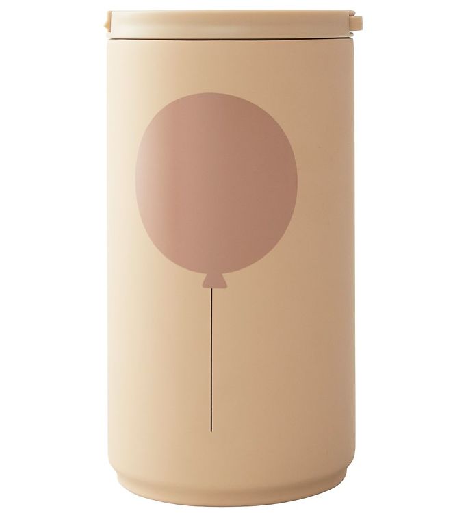 Design Letters Termokop Med Sugerør Beige Ballon