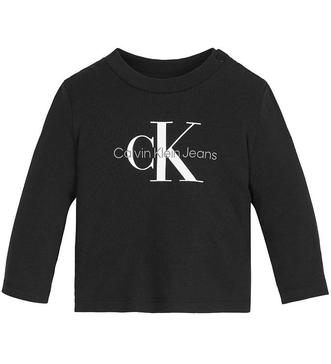 Image of Calvin Klein Bluse - Monogram - Ck Black - 2 år (92) - Calvin Klein Bluse (263827-3421260)