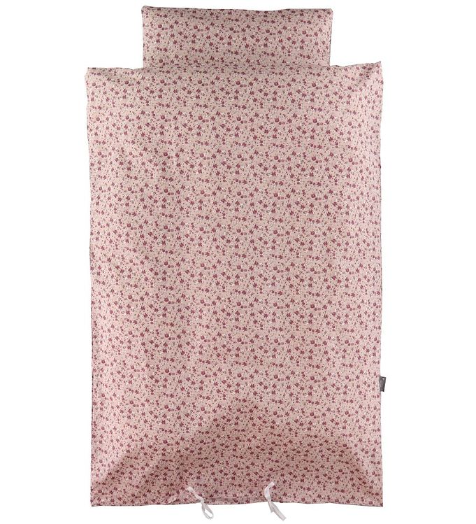 Nørgaard Madsens Sengetøj - Voksen - Rosa Pudder m. Blomster