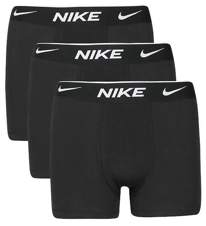 Image of Nike Boxershorts - Dri-Fit Essential - 3-Pak - Sort - 6-8 år (116-128) - Nike Boxershorts (264465-3428189)