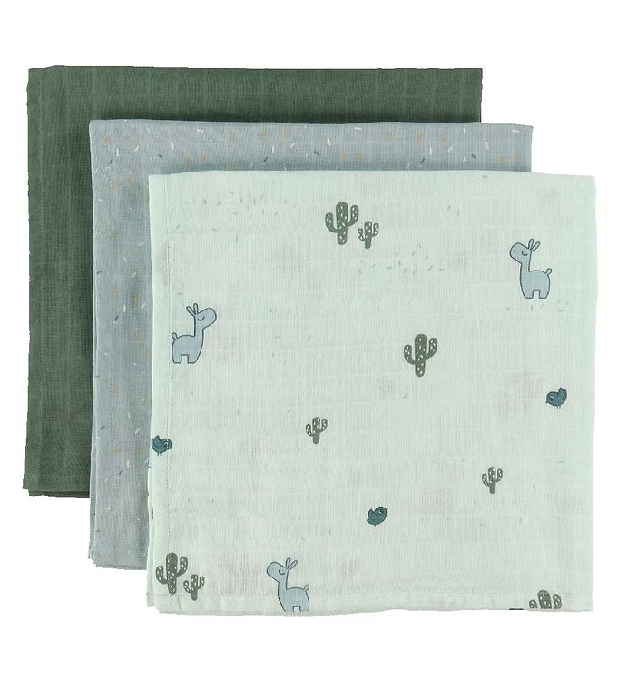 Image of Done by Deer Stofbleer - 3-pak - 70x70 cm - Lalee Blue - OneSize - Done By Deer Stofble (264367-3427983)