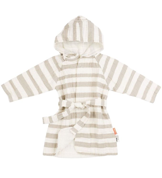 Done By Deer Badekåbe Stripes Sand