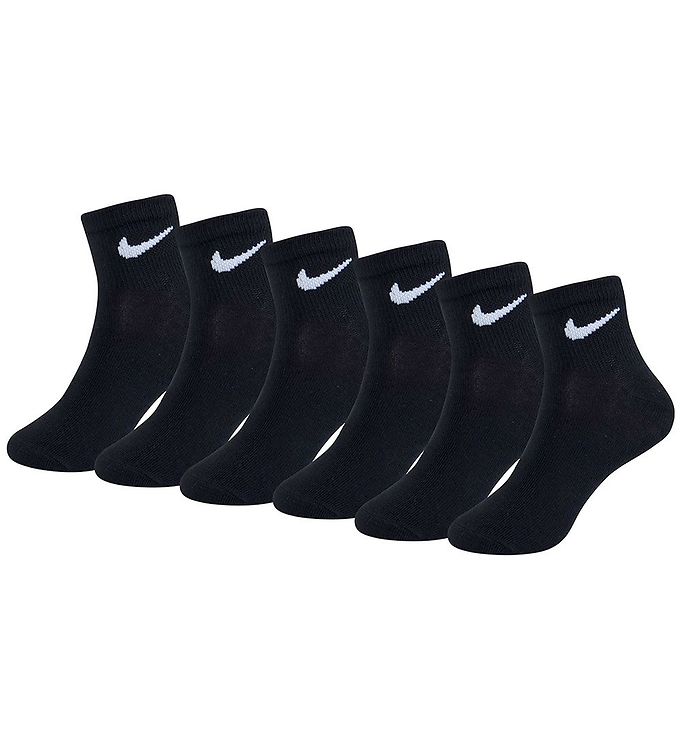Ydmyg Erasure Afskrække Nike Strømper - Performance Basic Low - 6-Pak - Sort