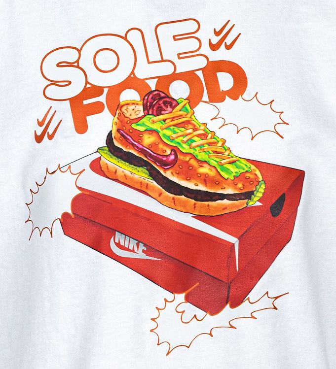 Nike T-shirt - Sole - Hvid » Altid gratis kreditordning