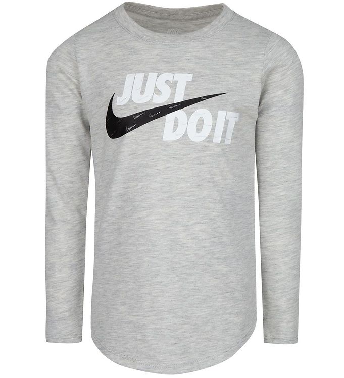 Image of Nike Bluse - Just Do It - Grey Heather - 4 år (104) - Nike Bluse (264754-3433024)