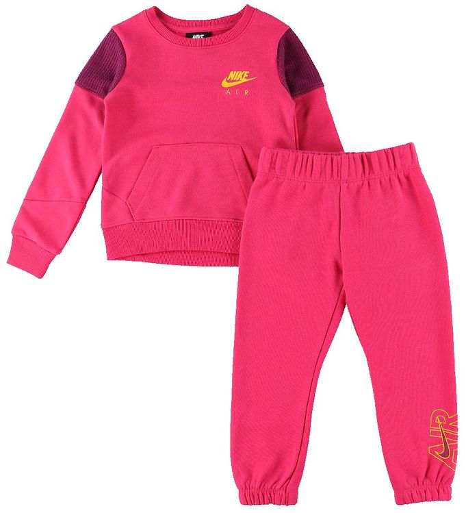 Nike Sweatsæt - Air - Pink Rush