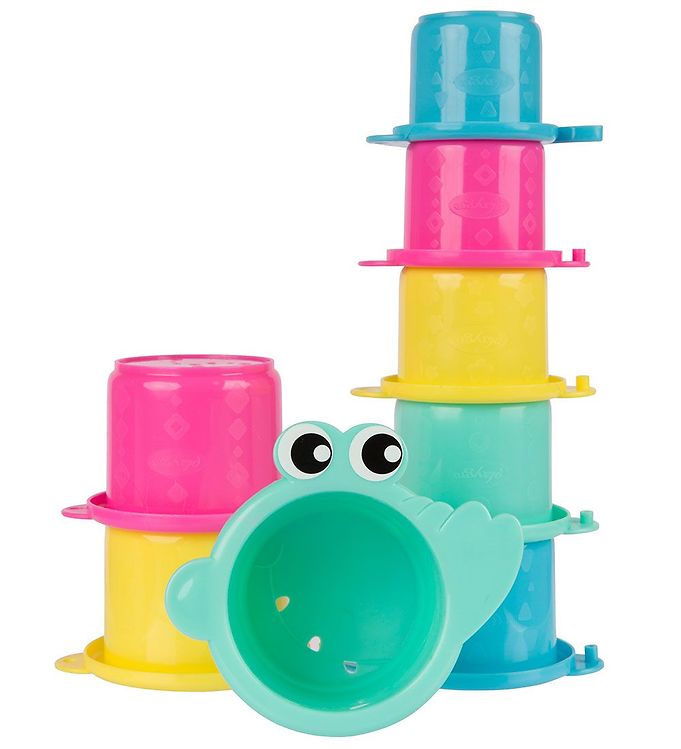 Billede af Playgro Stablelegetøj - Croc Cups - 8 stk - Multifarvet