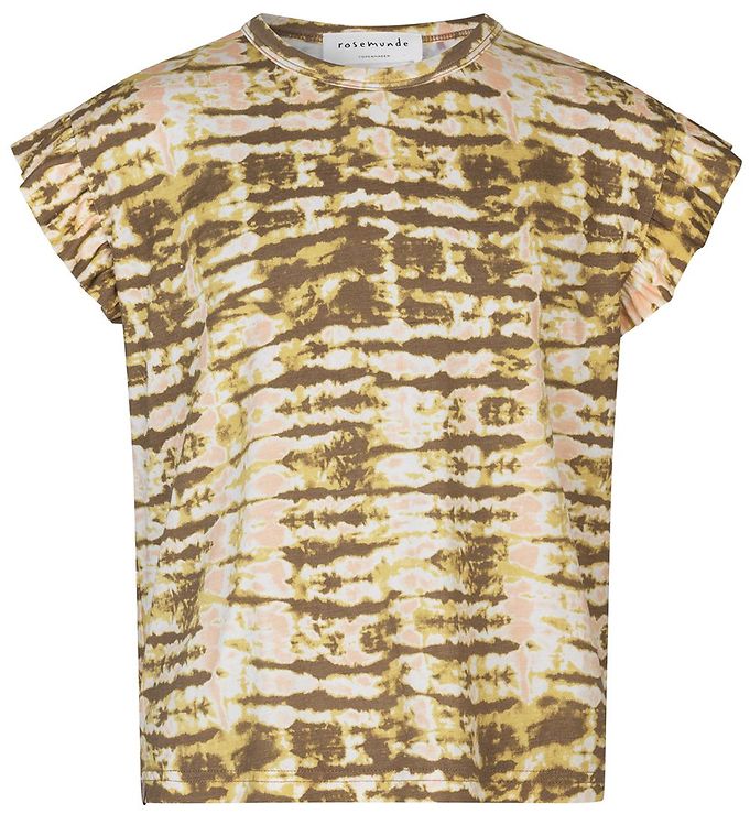 #3 - Rosemunde T-Shirt - Sand Striped Tie Dye Print