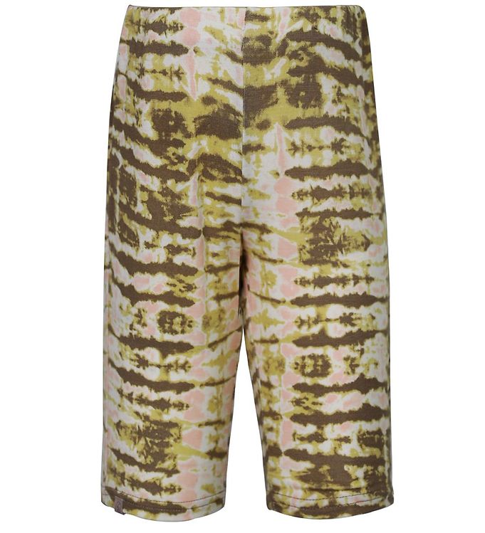 8: Rosemunde Shorts - Sand Striped Tie Dye Print