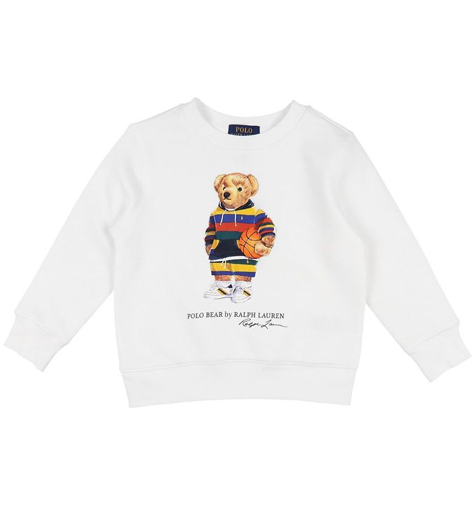 Polo Ralph Lauren Sweatshirt  Classics  Hvid m. Bamse