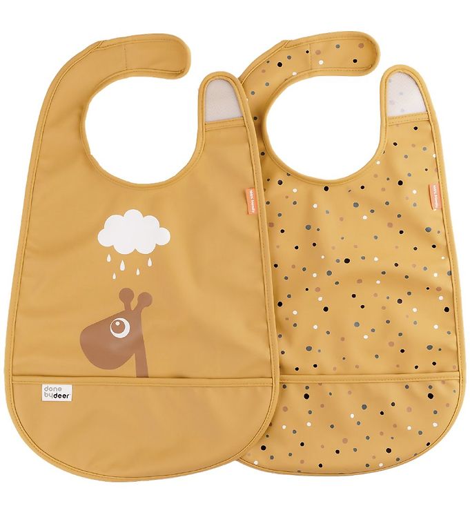 Done by Deer Hagesmæk M/Velcro 2-pak Raffi Mustard
