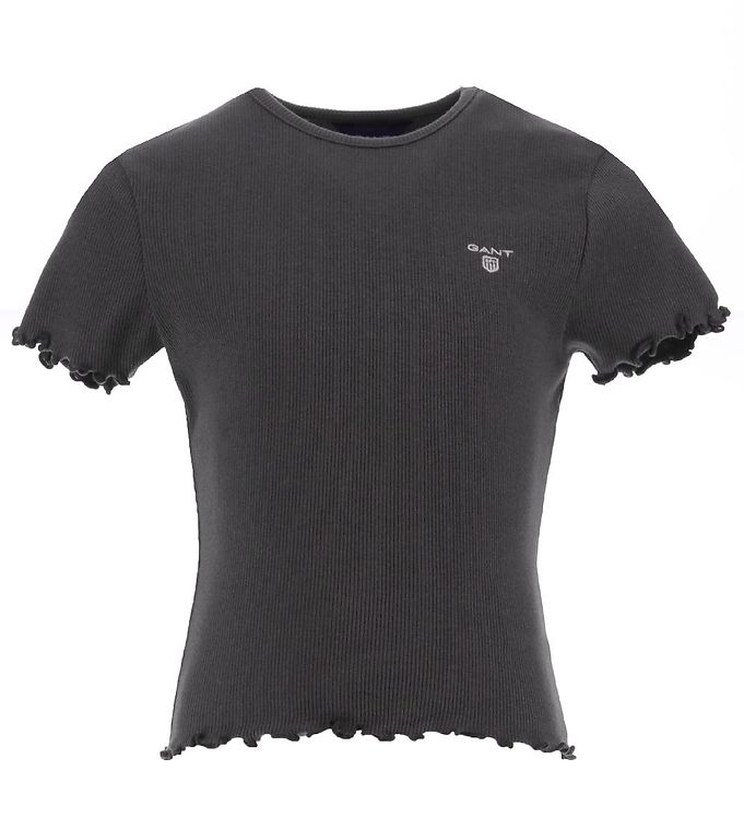 11: GANT T-Shirt - Rib - Dark Graphite