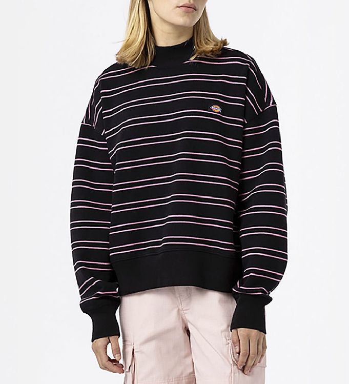 Dickies Sweatee Shirt Westover Sort Rosastribet