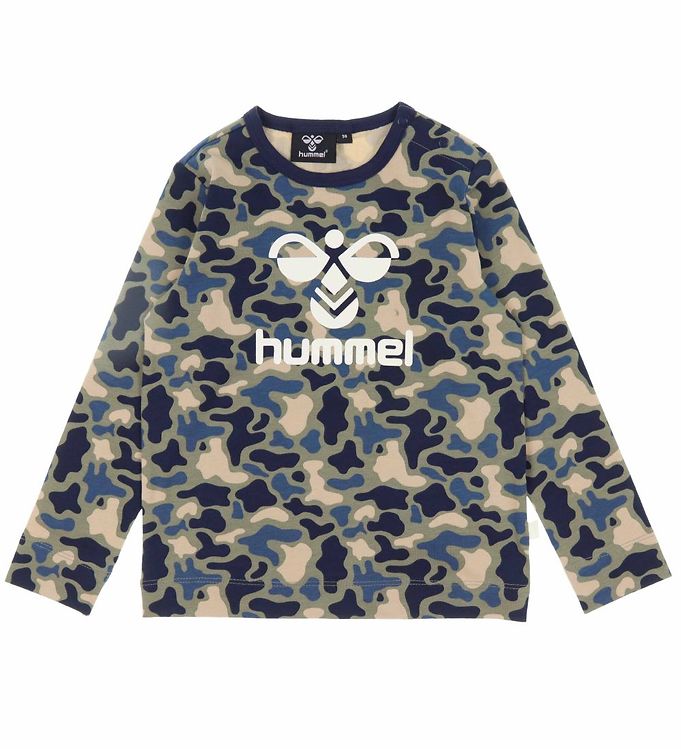 Hummel Bluse - hmlSteen - Vetiver Camouflage m. Logo