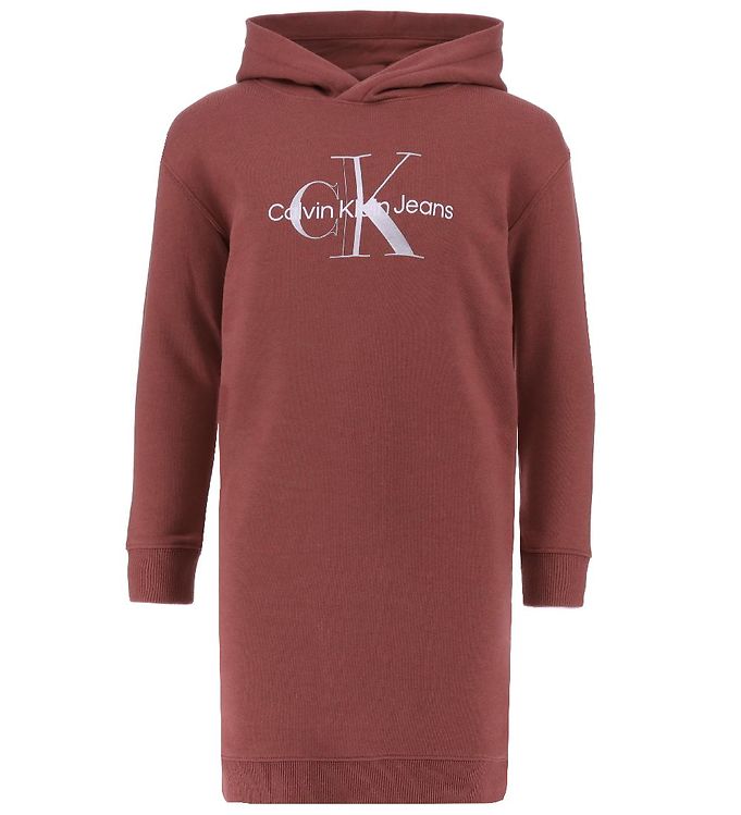 Billede af Calvin Klein Sweatkjole - Metallic Monogram - Terracotta Tile