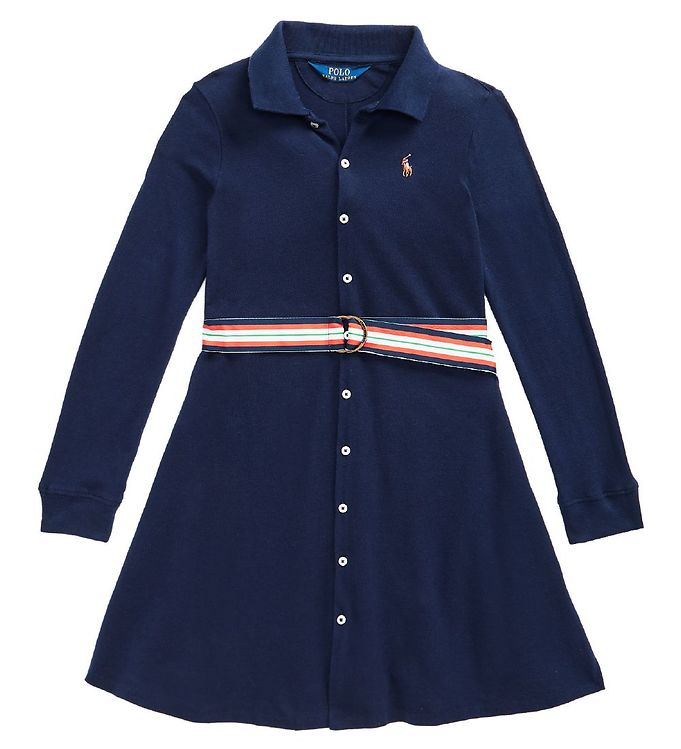 #3 - Polo Ralph Lauren Kjole - Classics - French Navy m. Bælte