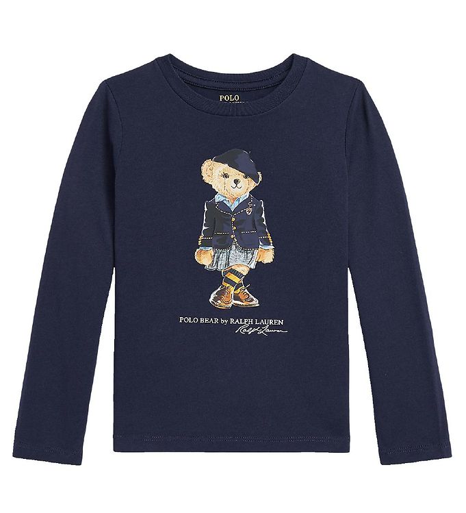 Polo Ralph Lauren Bluse - Andover - Navy m. Bamse