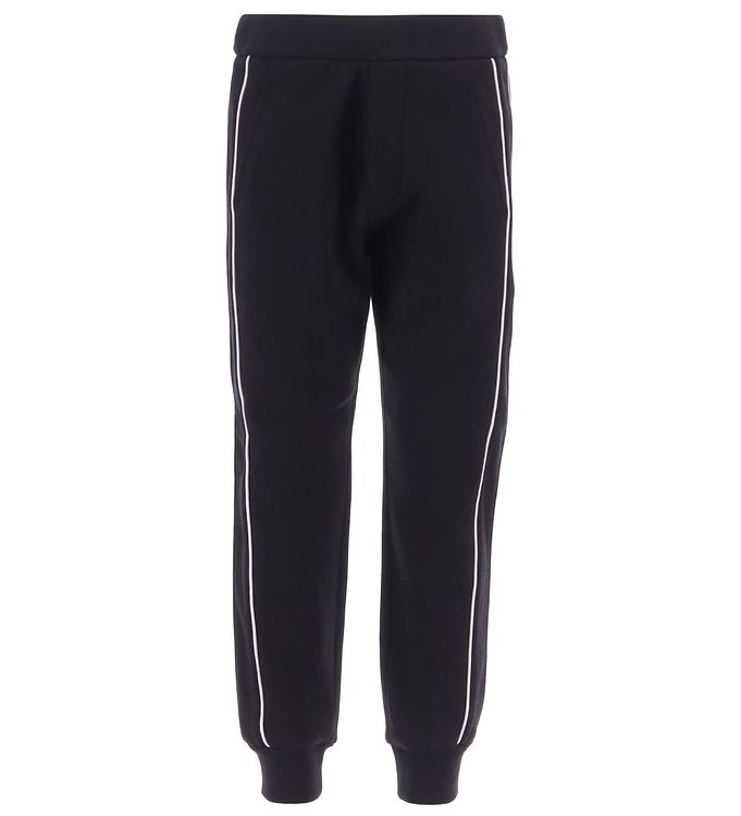 4: Moncler Sweatpants - Sort m. Hvid